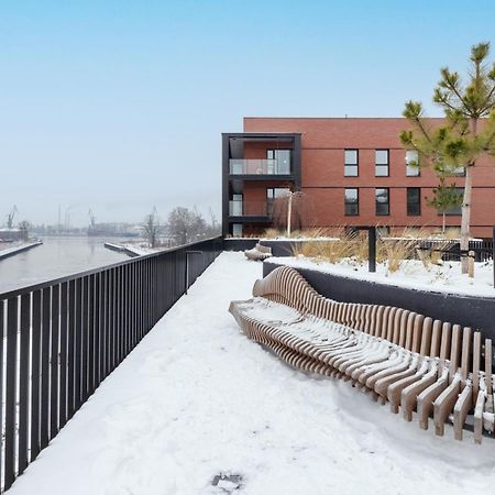 Sienna Grobla Apartment With View Of The Motlawa Terrace & Sauna, Gym By Noclegi Renters グダニスク エクステリア 写真
